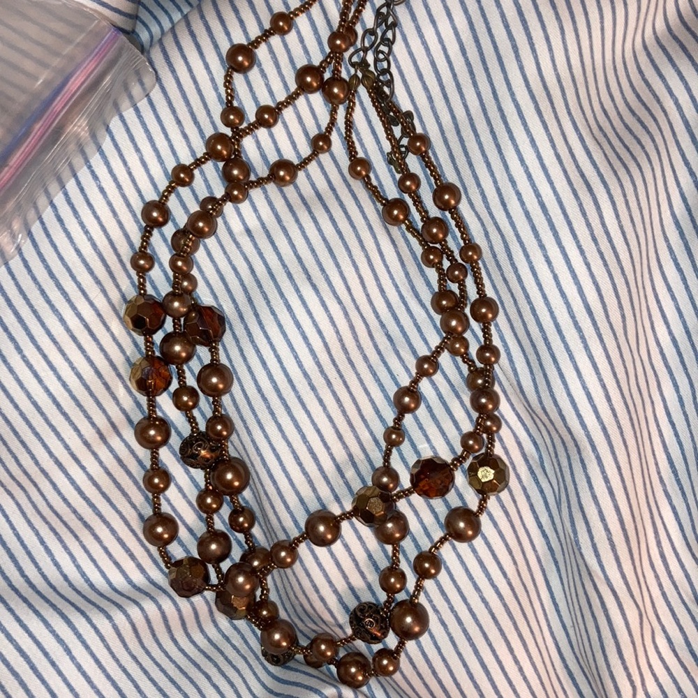 Never worn crystal stone necklace